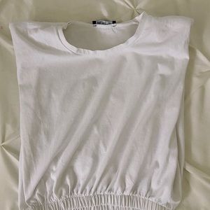 Zara Shoulder Pad Crop Top
